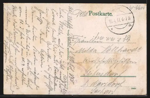 AK Saarbrücken /St. Arnual, Ortsansicht mit Kirche und Wohnhäusern