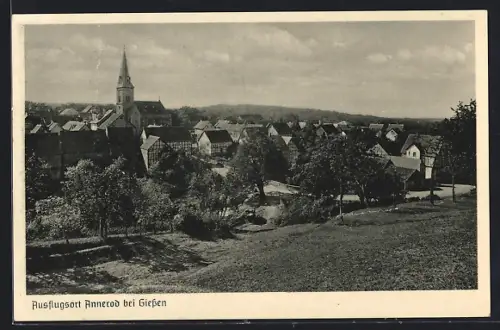 AK Annerod bei Giessen, Ortsansicht mit Kirche