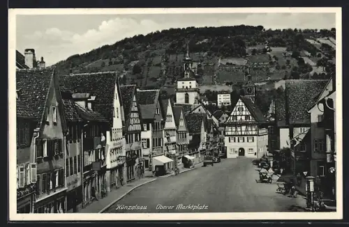 AK Künzelsau, Oberer Marktplatz