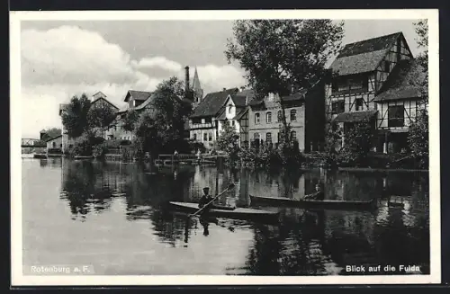 AK Rotenburg a. F., Blick auf die Fulda