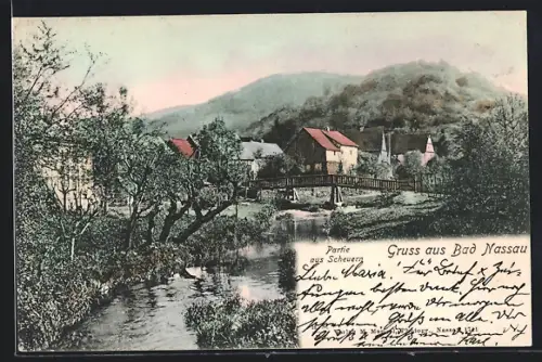 AK Bad Nassau, Partie aus Scheuern