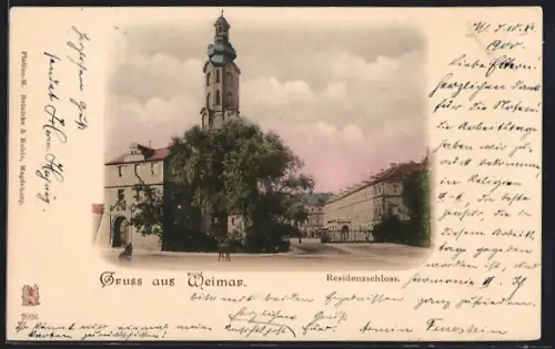 AK Weimar / Thüringen, Residenzschloss