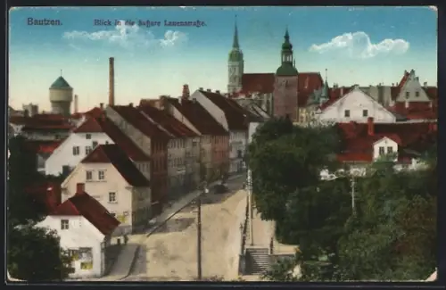 AK Bautzen, Blick in die äussere Lauenstrasse