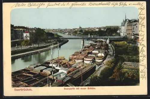 AK Saarbrücken, Saarpartie mit neuer Brücke