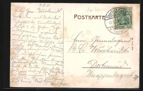 AK Saarbrücken, Saarpartie mit neuer Brücke