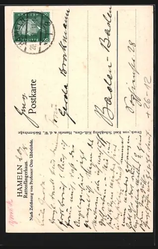 AK Hameln, Rattenfängerhaus