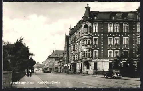 AK Nordhausen /Harz, Karl-Marx-Strasse