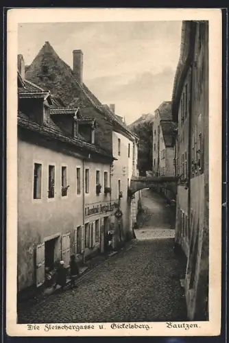 AK Bautzen, Fleischergasse, Gickelsberg