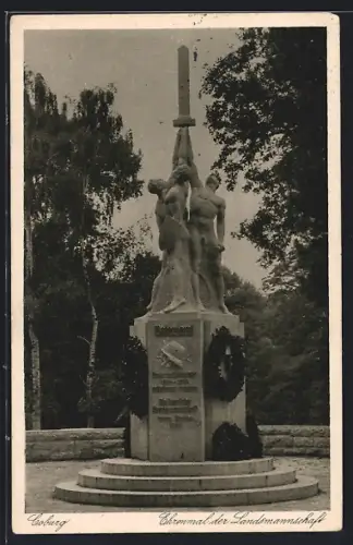AK Coburg, Ehrenmal der Landsmannschaft