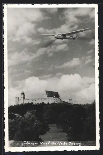 AK Coburg, Veste Coburg und Flugzeug Coburger Mohr