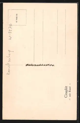 Künstler-AK Rauschenberg / Hessen, Rathaus