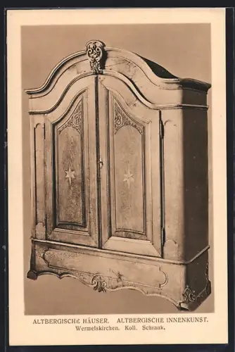 AK Wermelskirchen, Altbergische Innenkunst, Koll. Schrank