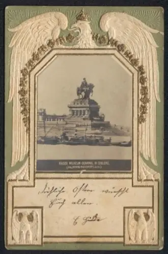 AK Coblenz, Kaiser Wilhelm-Denkmal