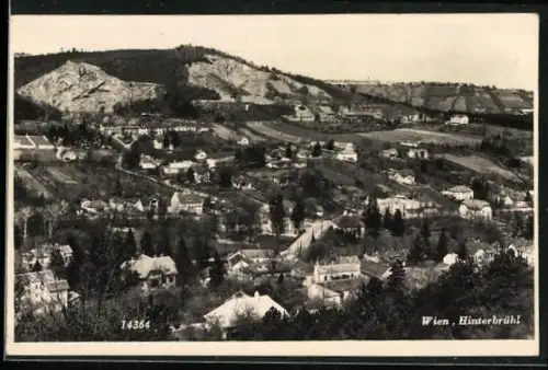AK Hinterbrühl, Ansicht aus der Vogelschau