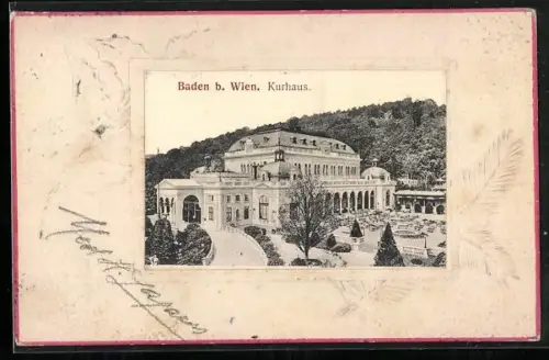 AK Baden b. Wien, Blick zum Kurhaus