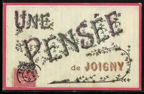 Künstler-AK Joigny, Une Pensée de Joigny