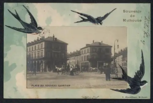 AK Mulhouse, Place du Nouveau Quartier