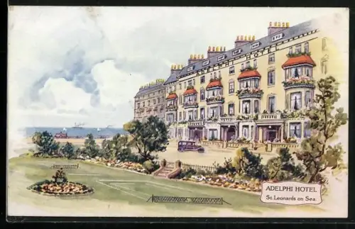 Künstler-AK St. Leonards on Sea, Adelphi Hotel