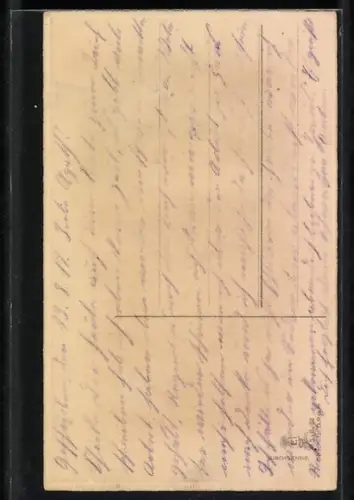 AK Roye, Deutsche Truppen ziehen in die Stadt ein, Halt gegen das Licht