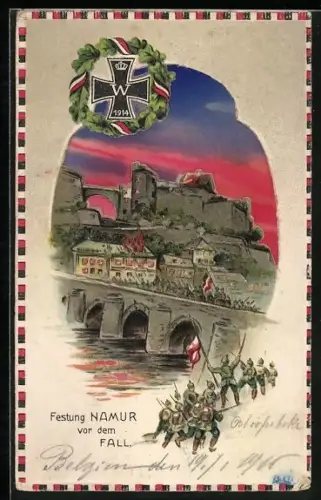AK Namur, Festung vor dem Fall, Halt gegen das Licht