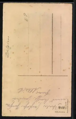 AK St. Quentin, Deutsche Soldaten vor Rathaus mit deutscher Nationalbeflaggung, Halt gegen das Licht