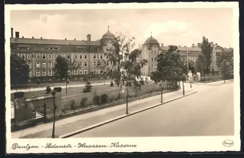 AK Bautzen, Sedanstr., Husaren-Kaserne