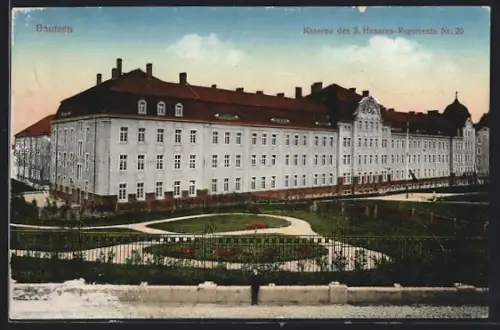 AK Bautzen, Kaserne des 3. Husaren-Regiments Nr. 20