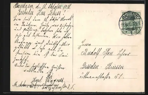 AK Bautzen, Kaserne des 3. Hus. Reg. Nr. 20