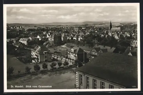 AK St. Wendel, Blick auf den Ort vom Gymnasium
