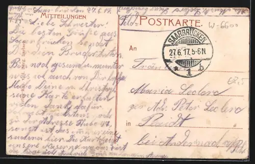 AK Saarbrücken, Kaserne I. Bat. Infanterie Regt. No. 70