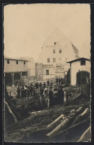 Foto-AK Bautzen, Frankensteinsche Kunstmühle in der Bleichenstrasse