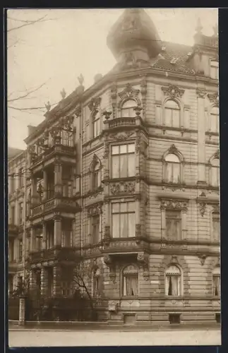 Foto-AK Hannover, Ostwender Strasse Ecke Hohenzollernstrasse