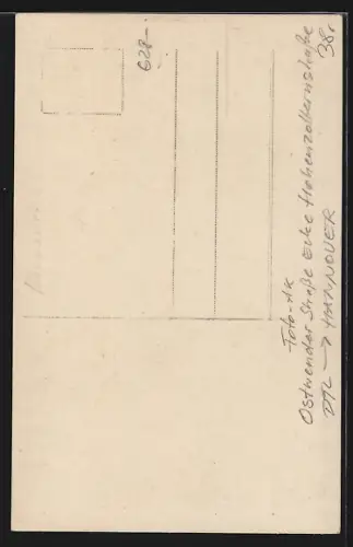 Foto-AK Hannover, Ostwender Strasse Ecke Hohenzollernstrasse