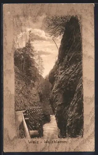 AK Weiz, Weizklamm, Passepartout