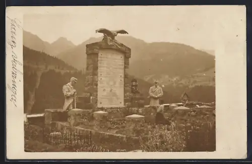 AK Liesing im Lesachtale, Kriegerdenkmal
