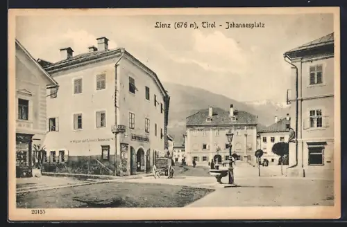AK Lienz /Tirol, Johannesplatz mit Sparkasse