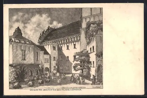 Künstler-AK Wien, Weg zum Amphitheater