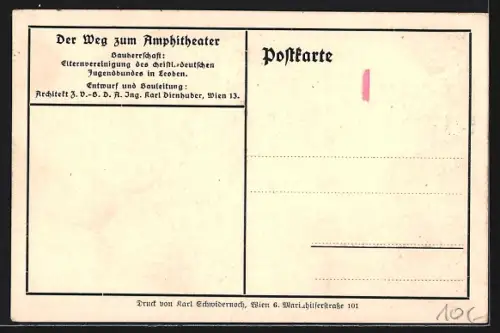 Künstler-AK Wien, Weg zum Amphitheater