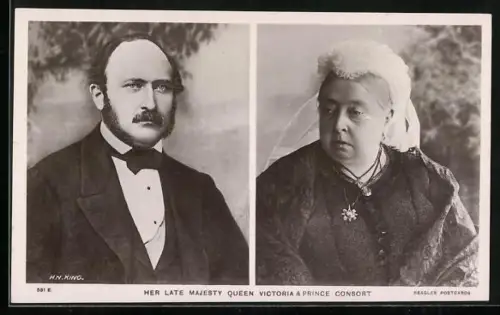 AK Königin Victoria von England & Prinz Consort