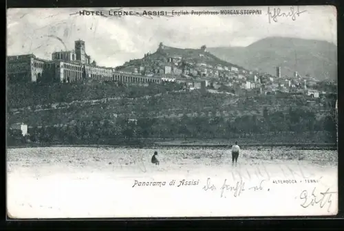 AK Assisi, Panoramablick auf die Stadt