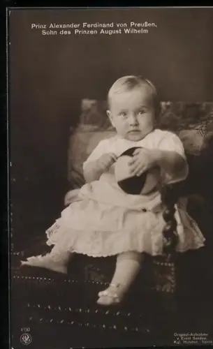 AK Prinz Alexander Ferdinand von Preussen, Sohn des Prinzen August Wilhelm