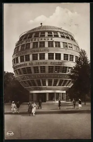 AK Ausstellung Dresden Jahresschau Deutscher Arbeit, Kugelhaus Art Deco