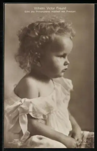 AK Porträt Prinz Wilhelm Victor Freund