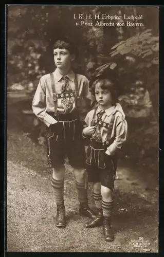 AK IKH Prinz Luitpold und Albrecht von Bayern