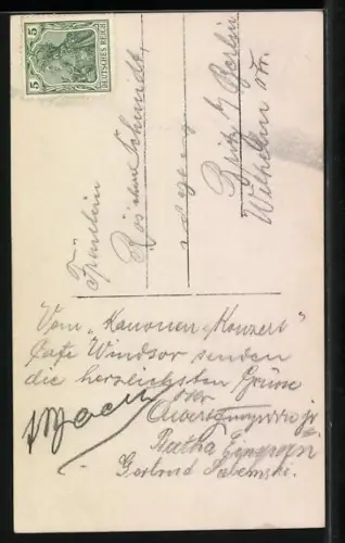 AK Tante Prinzesschen, Prinzessin Victoria Luise mit ihren beiden Neffen, AK-Reklame
