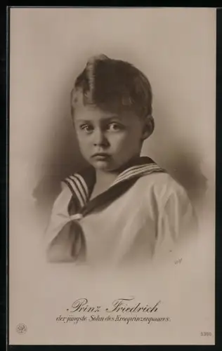 AK Prinz Friedrich Georg, der jüngste Sohn des Kronprinzenpaares, Portrait