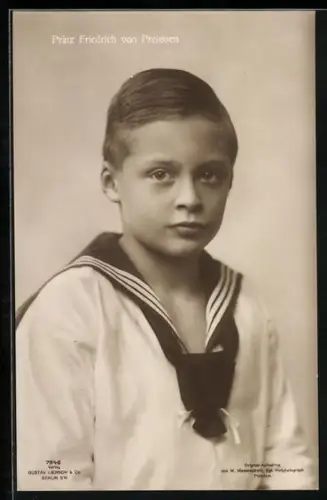 AK Prinz Friedrich Georg von Preussen, Portrait