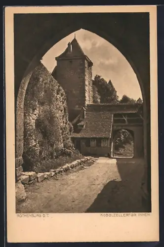 AK Rothenburg o. T., Kobolzellertor innen