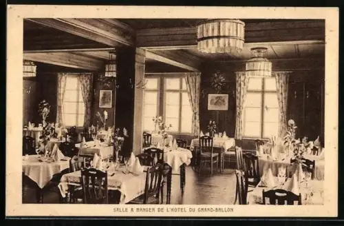 AK Grand Ballon, Hotel du Grand-Ballon, Salle a Manger, Innenansicht