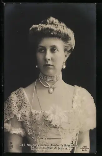 AK S. A. R. Madame La Princesse Charles de Hohenzollern, Princesse Josephine von Belgien